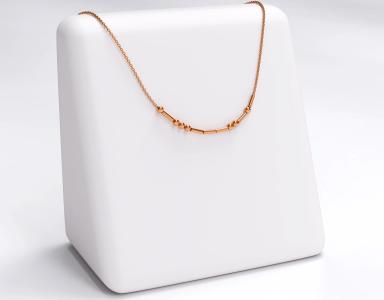 Mors Minimal Kolye 925 Gümüş Rose Kaplama 2